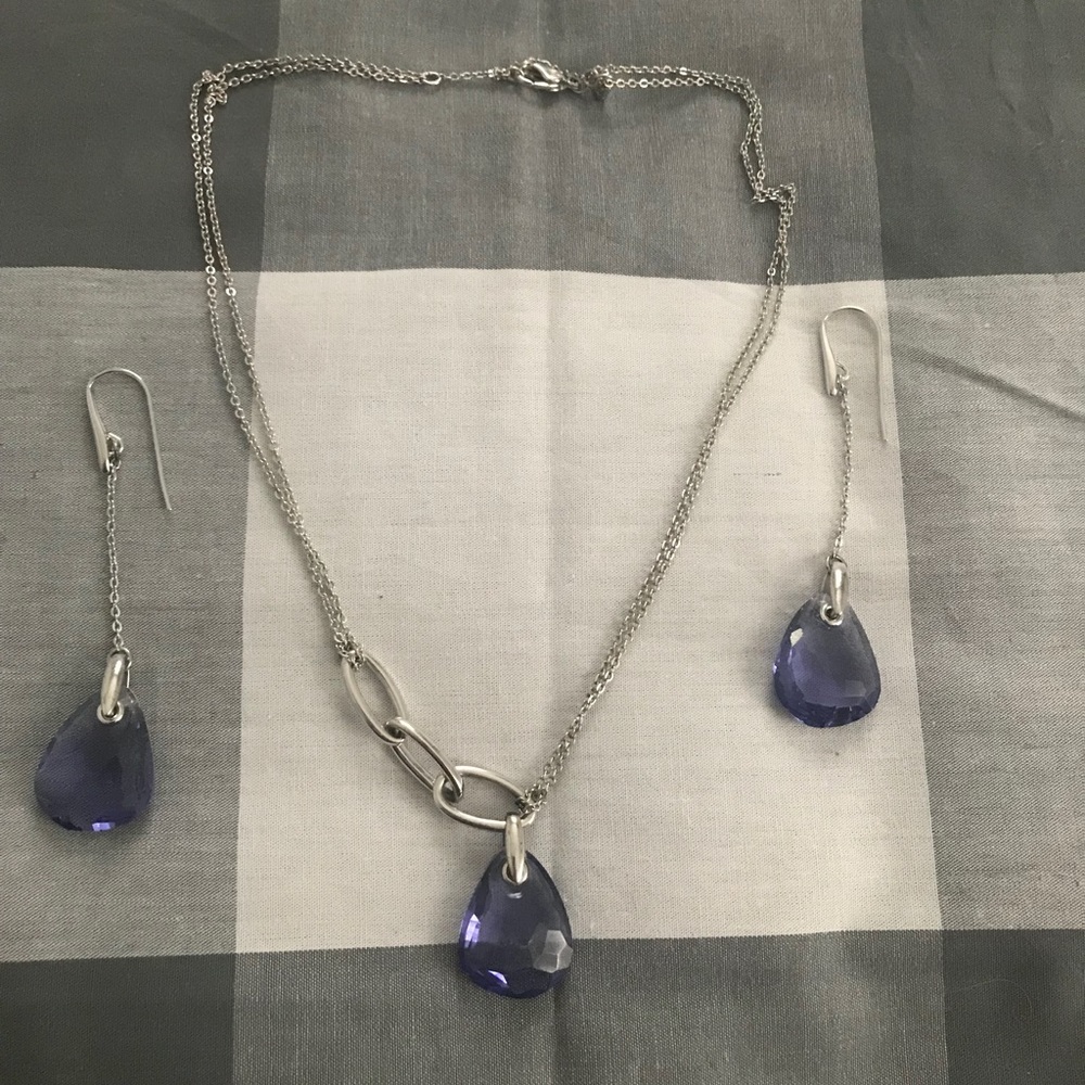 Swarovski tanzanite set